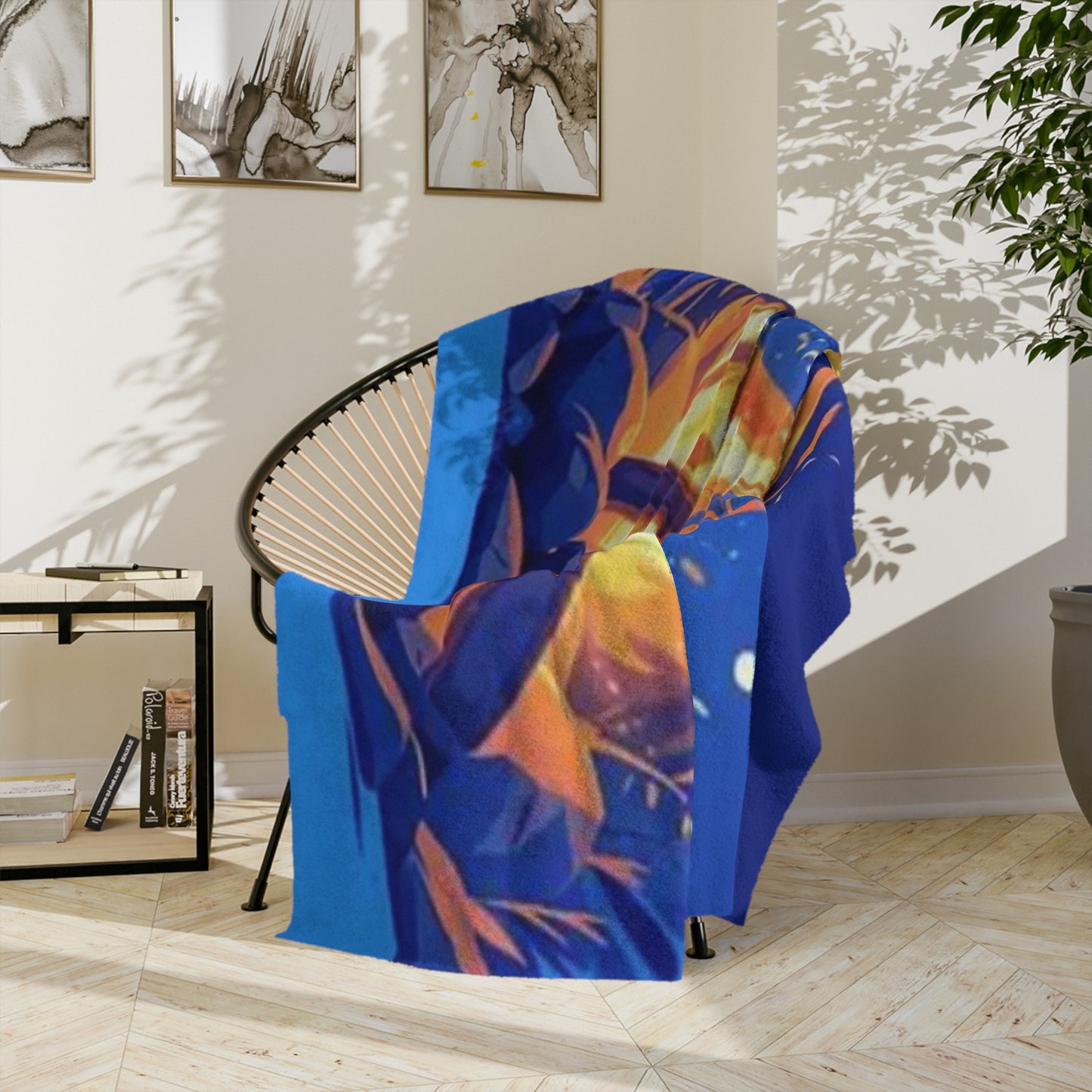 Cozy Campfire Velveteen Blanket - Perfect for Camping, Bonfire Nights, Home Decor, Gifts, Cozy Nights In