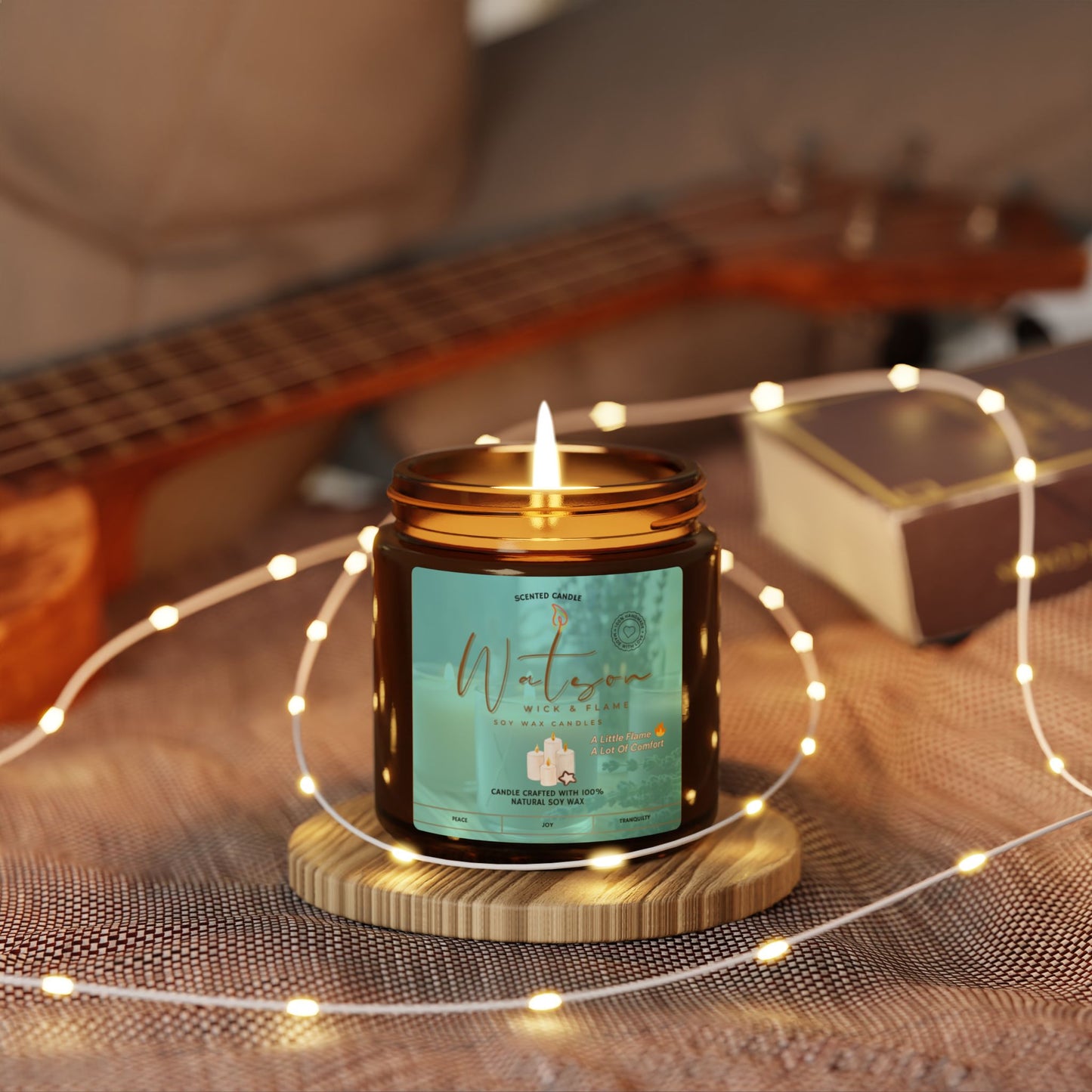 Therapeutic Scented Soy Candle - Multi-Size Amber Jar | Perfect for Home & Gift Giving