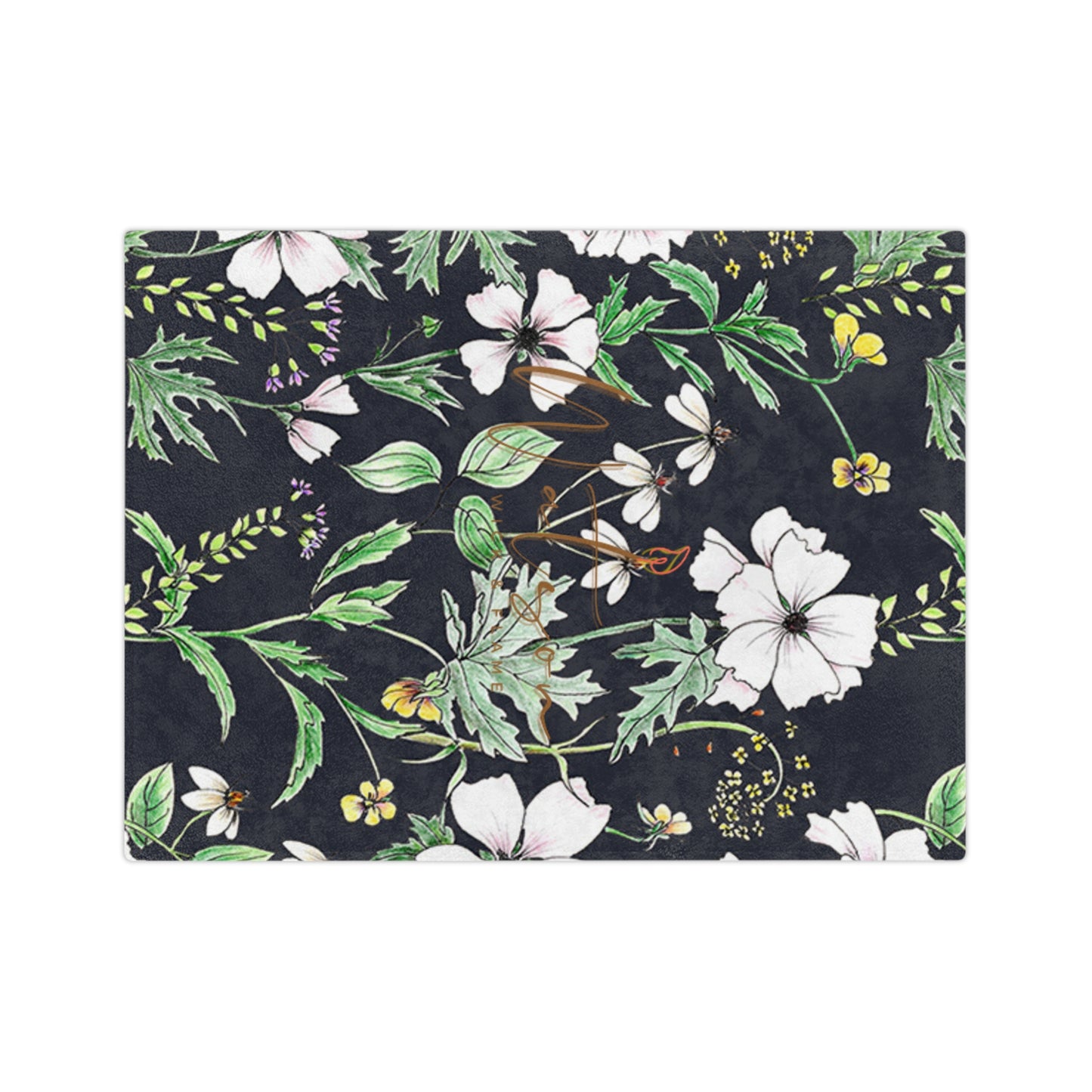 Floral Microfiber Blanket | Cozy Home Decor, Gift for Her, Soft Throw, Bedroom Accessory, Seasonal Decoration