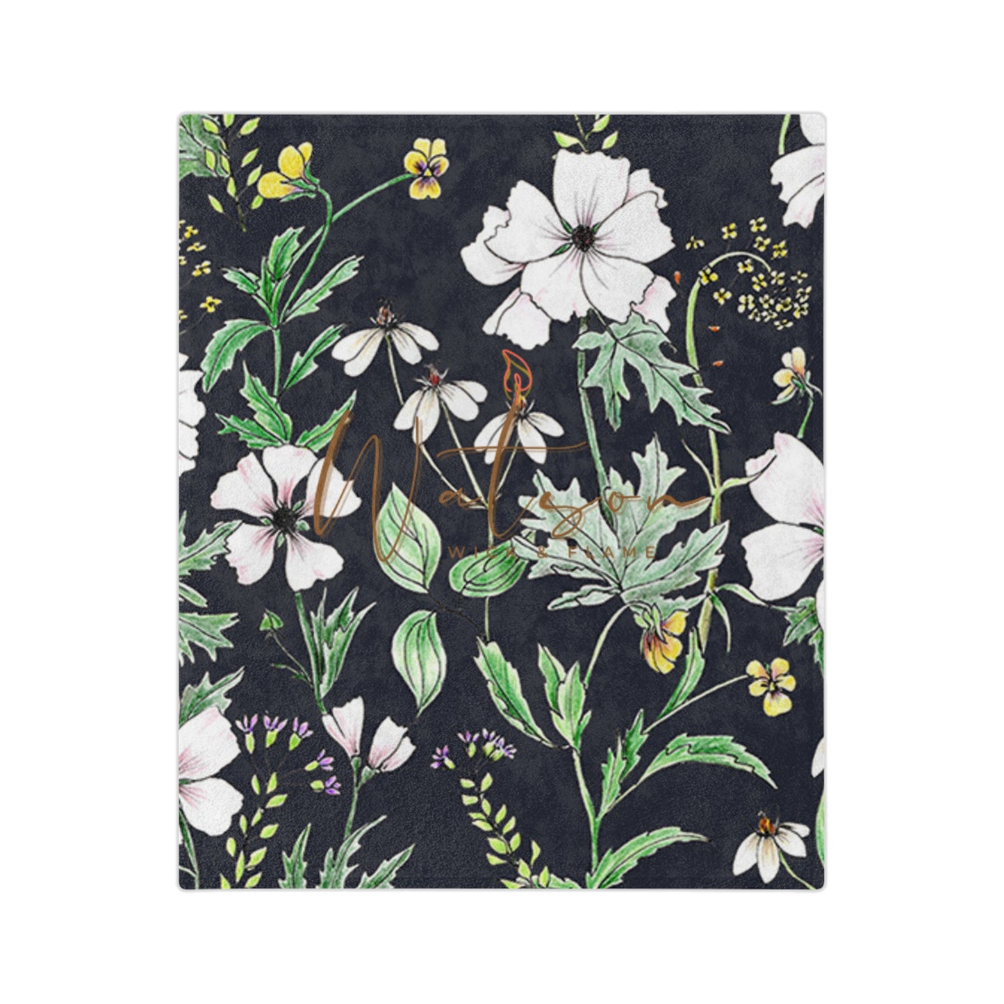 Floral Microfiber Blanket | Cozy Home Decor, Gift for Her, Soft Throw, Bedroom Accessory, Seasonal Decoration