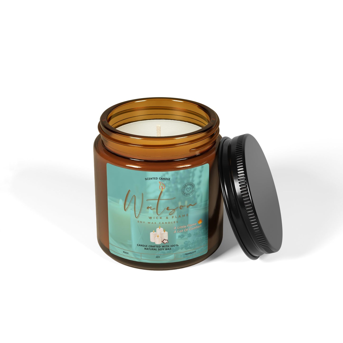 Therapeutic Scented Soy Candle - Multi-Size Amber Jar | Perfect for Home & Gift Giving