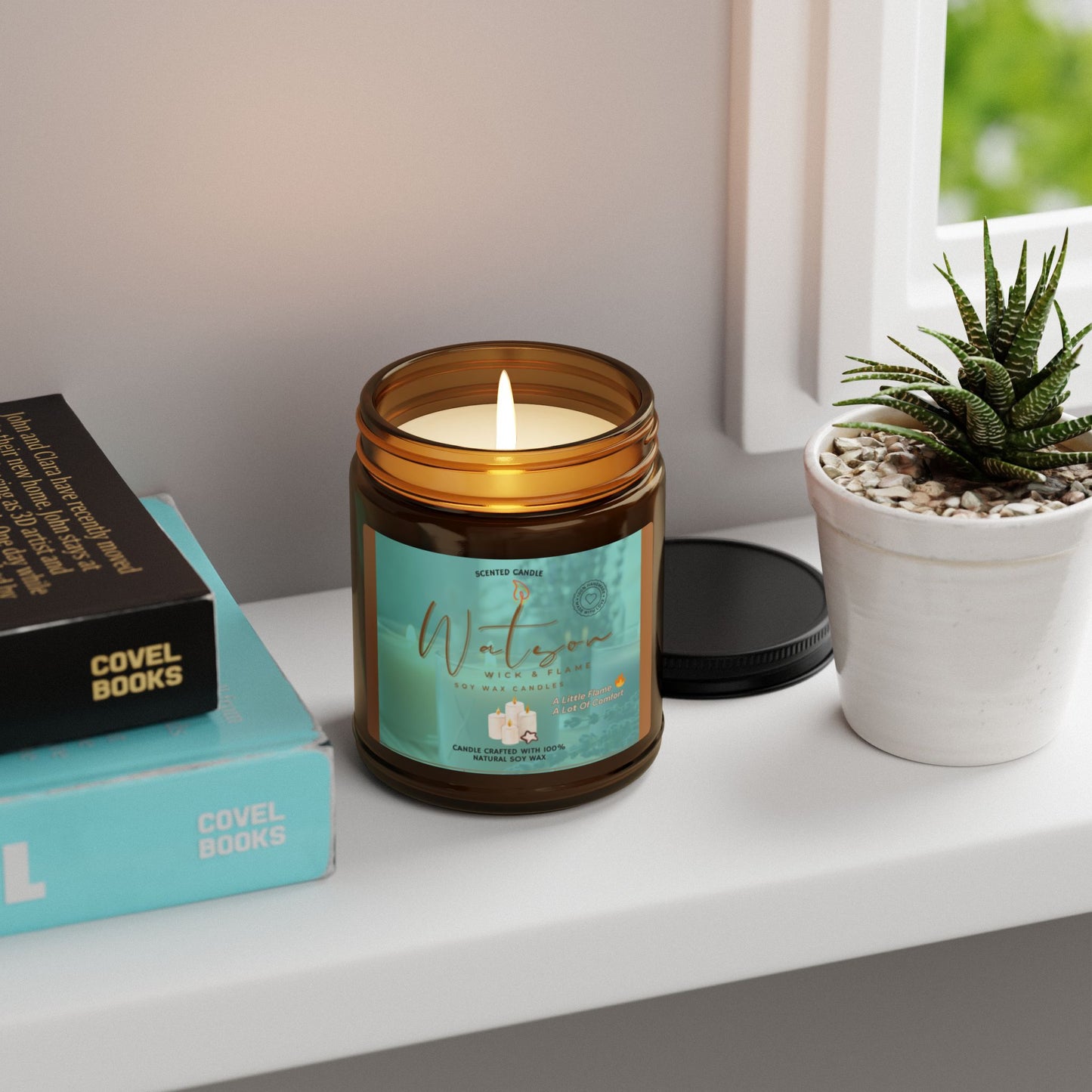 Therapeutic Scented Soy Candle - Multi-Size Amber Jar | Perfect for Home & Gift Giving