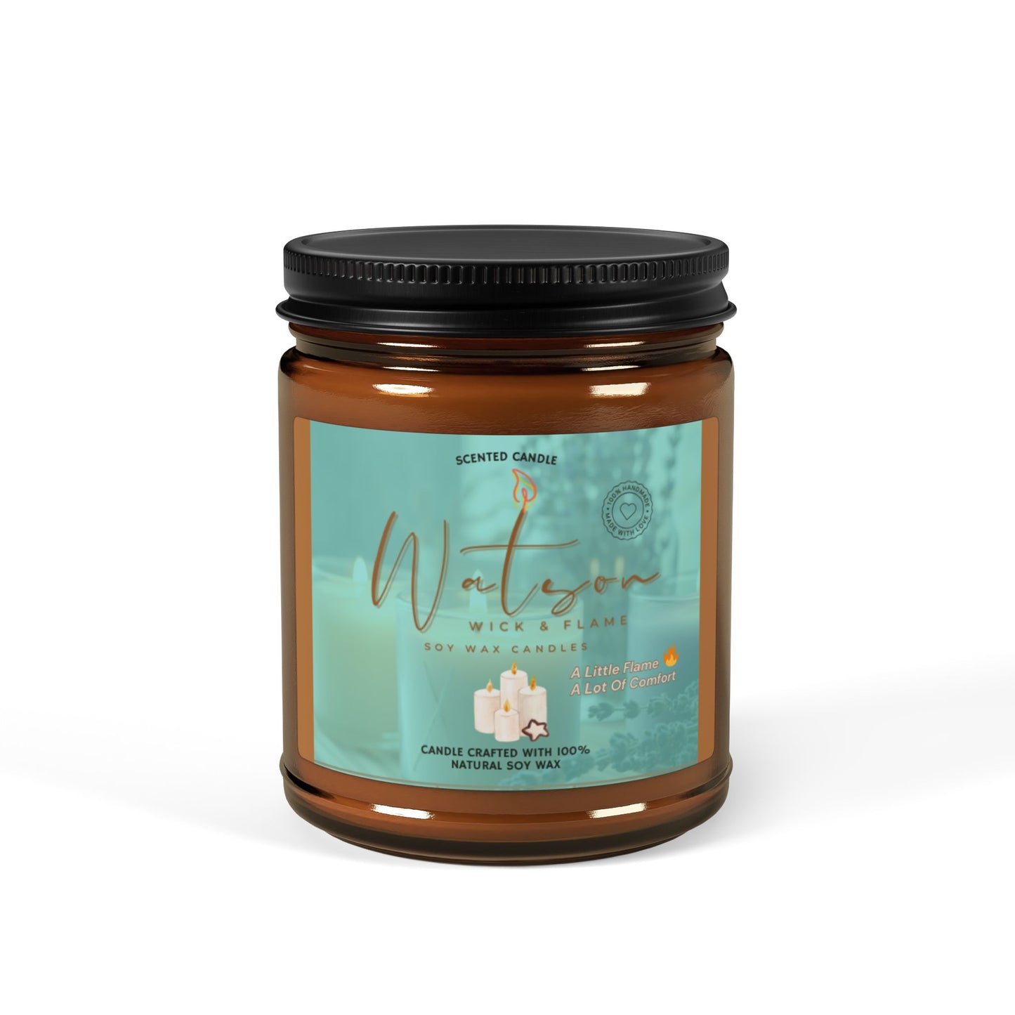 Therapeutic Scented Soy Candle - Multi-Size Amber Jar | Perfect for Home & Gift Giving