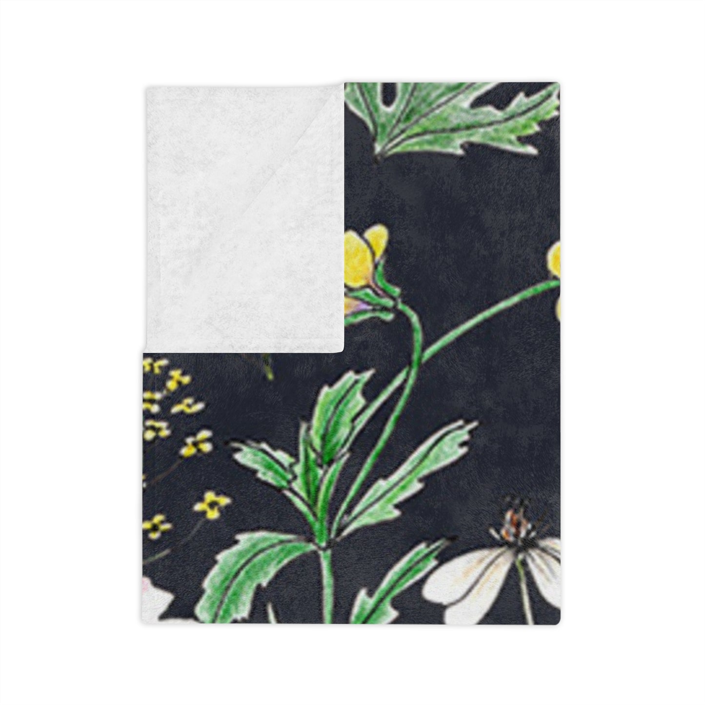 Floral Microfiber Blanket | Cozy Home Decor, Gift for Her, Soft Throw, Bedroom Accessory, Seasonal Decoration