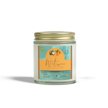 Natural Scented Candles, Coconut Apricot Wax Candle (4oz, 9oz)