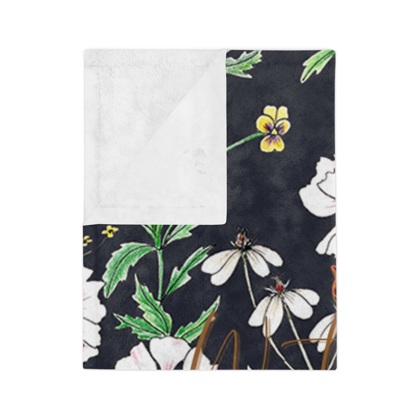 Floral Microfiber Blanket | Cozy Home Decor, Gift for Her, Soft Throw, Bedroom Accessory, Seasonal Decoration