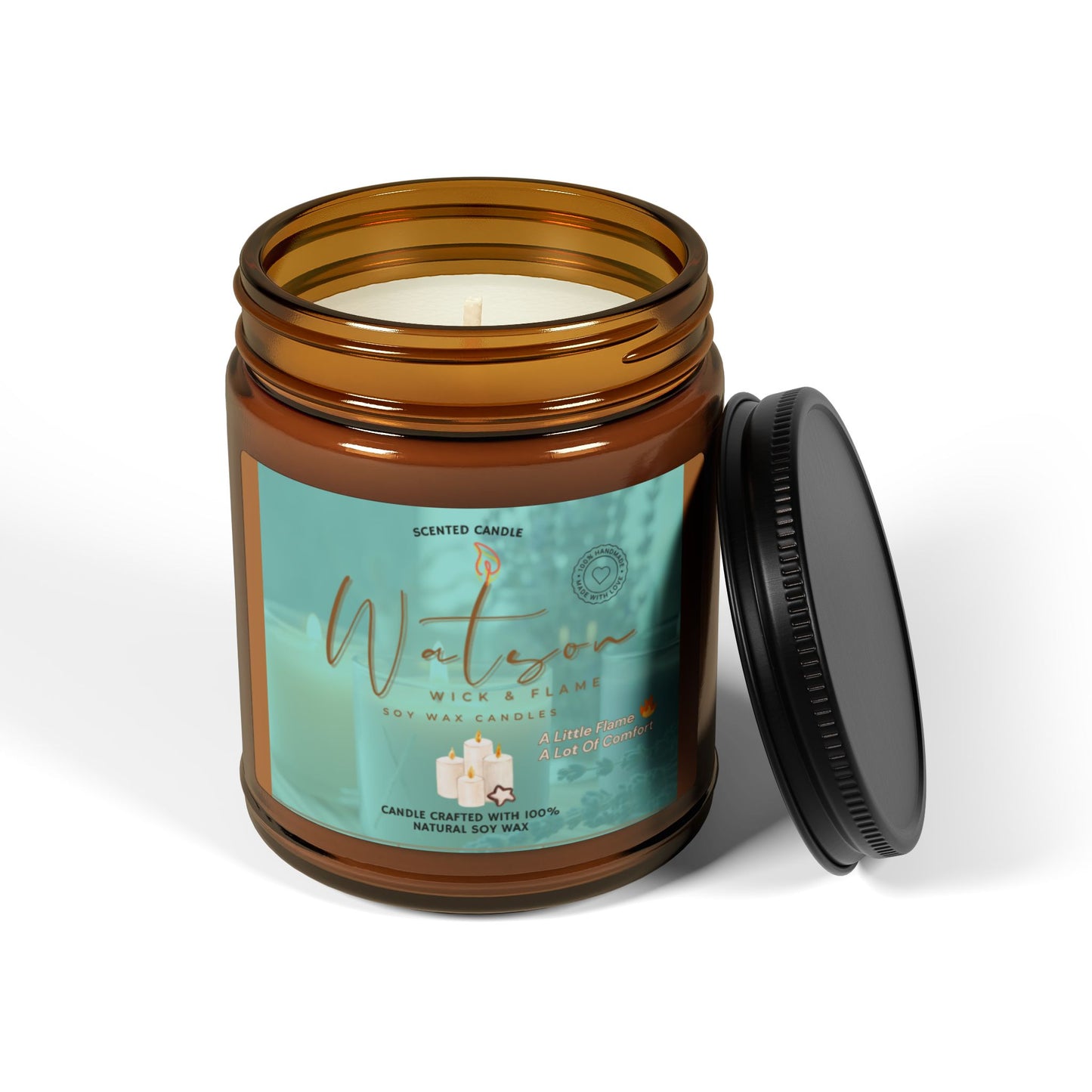 Therapeutic Scented Soy Candle - Multi-Size Amber Jar | Perfect for Home & Gift Giving