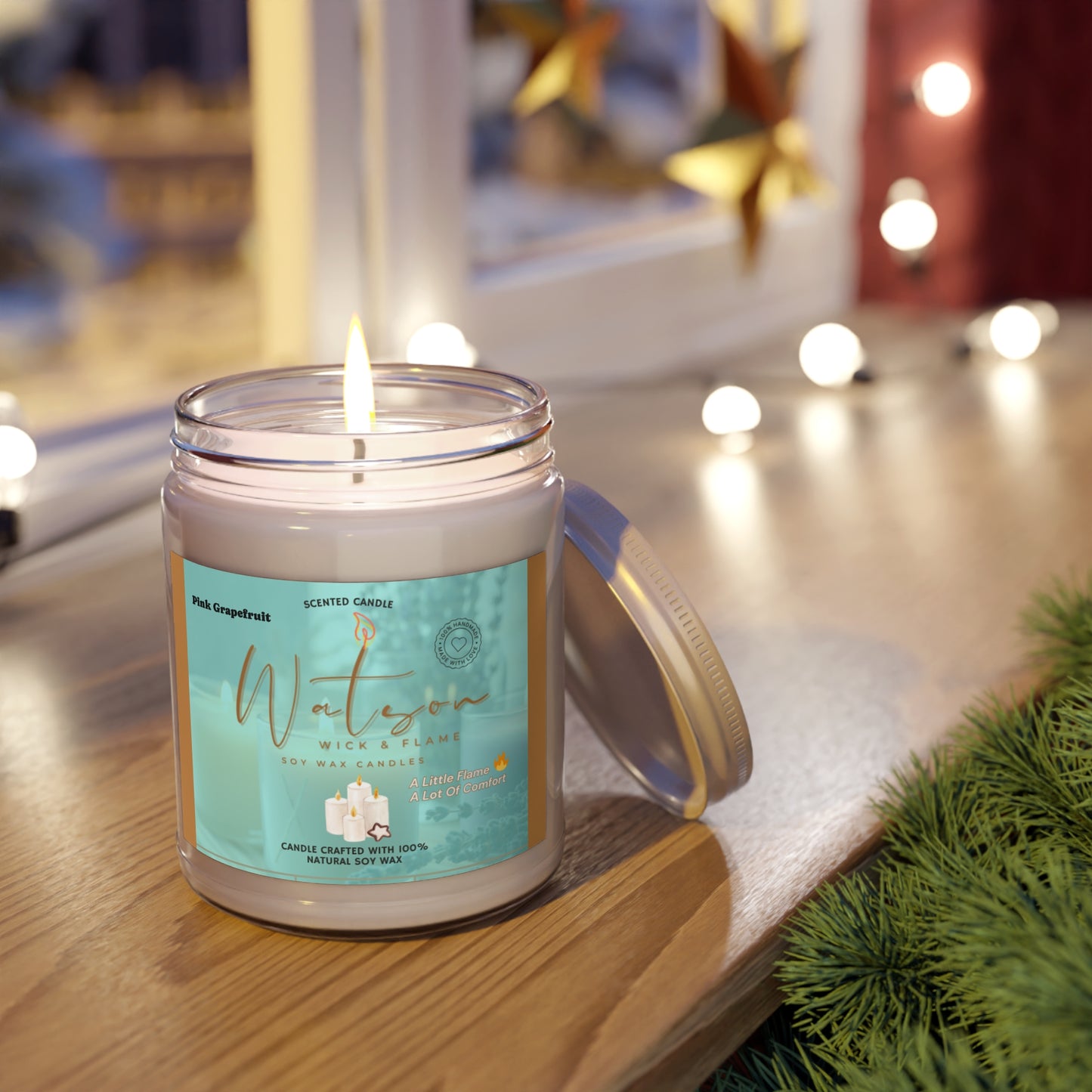 Fresh Scented Candles - 9oz Soy Wax Candle for Home Fragrance