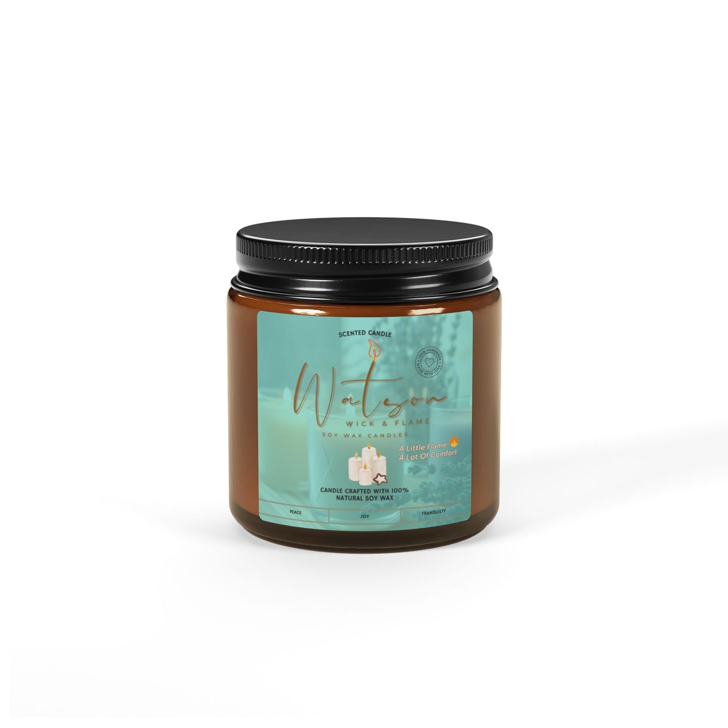 Therapeutic Scented Soy Candle - Multi-Size Amber Jar | Perfect for Home & Gift Giving